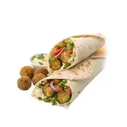 Falafel Sandwich With Lebanese Bread