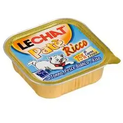 LeChat Adult Paté Ricco with Tuna, Ocean Fish and Rice 100g
