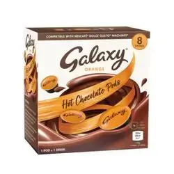 Galaxy Orange Capsule Coffee Machine, 8 Pieces
