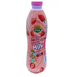 Nada Milk 1 L Plastic Fresh Strawberry