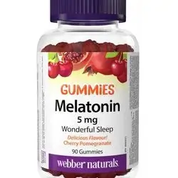 Webber naturals melatonin gummy 1 gummy equal 5mg