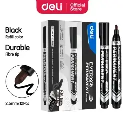 Deli Permanent Marker 2.5mm Black