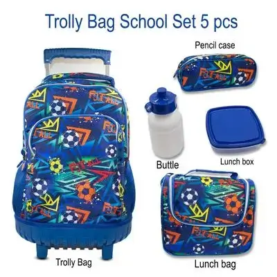 Trolley Bag School Set 5pcs