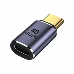 40Gbps USB C Adapter,USB Male to USB C Female Adapter Supports 8K@60Hz and 100W Fast Charging,USBC Adapter Compatible with Thunderbolt 3/4,USB Type C Interface Devices