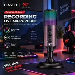HAVIT RECORDING LIVE MICROPHONE GAMENOYE GK61