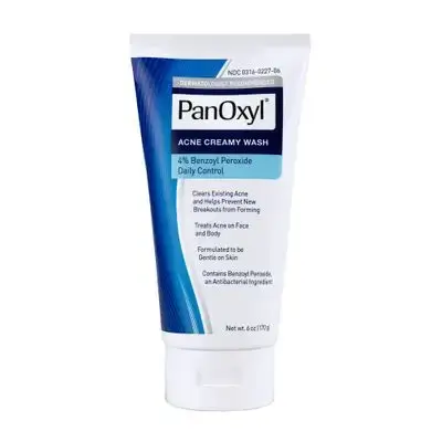 panoxyl acne creamy wash 4% benzoyl peroxide daily control