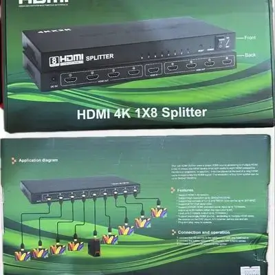 1 device to 8 LCD HDMI / 4K 1×8 Splitter