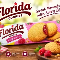 Florida Cookies Raspberry 158g