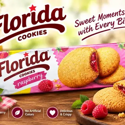 Florida Cookies Raspberry 158g