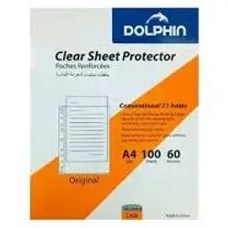Clear Sheet protechter Dolfin-A4 Size-100 Sheet orginal