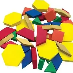 Pattern Blocks 180 Pieces 16k/c