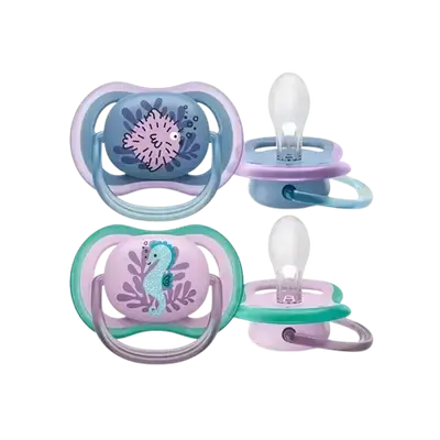 Ultra Air Pacifier 6-18m Sensitive Skin Girl _ Avent Philips