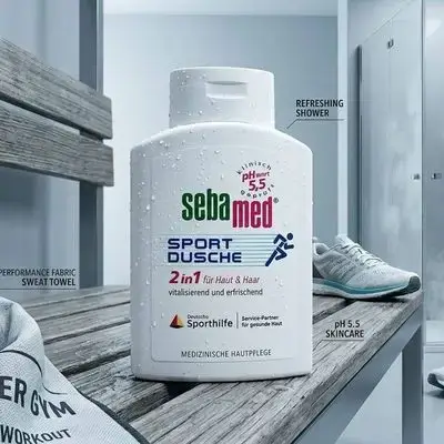 Sebamed Sport Dusche 2in1 für Haut & Haar (Sport Shower Gel for Skin & Hair)