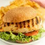 Grilled Chicken Burger With  Fries