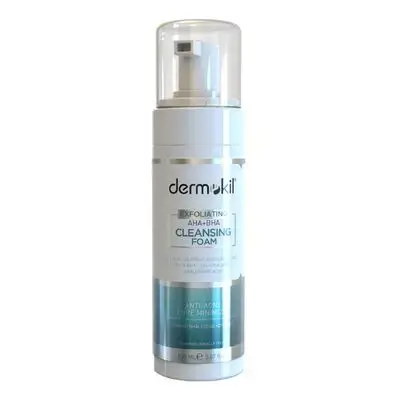 dermokil - exfoliating aha + bha cleansing foam 150ml
