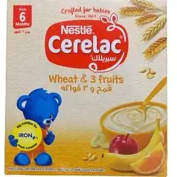 Cerelac 6 months wheat and fruit 125g