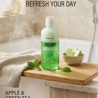 Kormesic Creamy Shower Gel Oil Control & Refreshing - Apple (290ml)