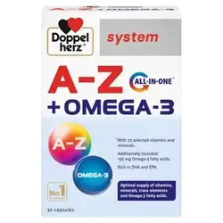 A-Z + Omega-3 System 30 Tablets _ Doppel herz
