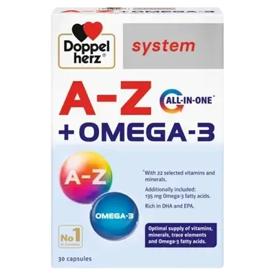 A-Z + Omega-3 System 30 Tablets _ Doppel herz