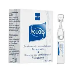 Acuaiss Moisturising Drops With Hyalutonic Acid Preservative Free 20 X 0.35Ml