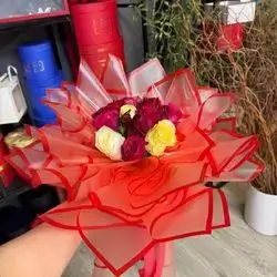 Colored Rose Bouquet