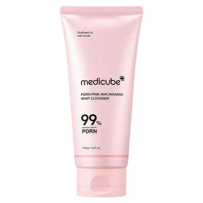 PDRN Pink Niacinamide Whip Cleanser 120g _ medicube