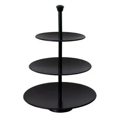 Food Stand 3 Layers Matt Black