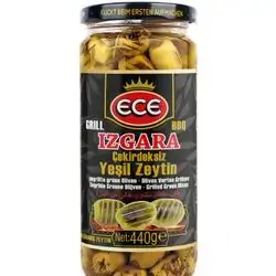 geyrillte grune olives