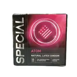 Special Atom Natural Latex Condom 10pcs