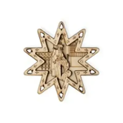 Wasta Rajab Wooden Magnet
