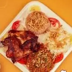 Half Chicken On Rice
