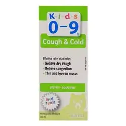 KIDS 0-9 COUGH AND COUGH SYRUP