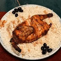Half Grilled Chicken with Rice