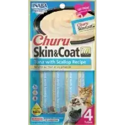 Churu Skin & Coat Tuna & Scallop 4x