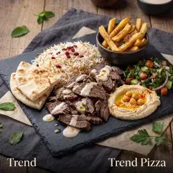 Half Portion Beef Shawarma Platter
