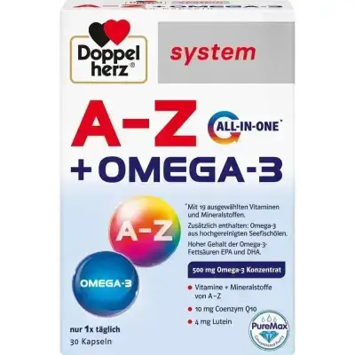 Doppelherz كبسولات AZ Omega 3 الكل في واحد، 30 قطعة