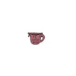 Girlie coffee metal sticker