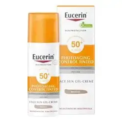 eucerin - oil control tinted dry touch sun gel cream medium 50ml