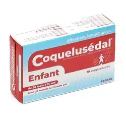Coquelusedal suppositoires Cough for Over  2 years old