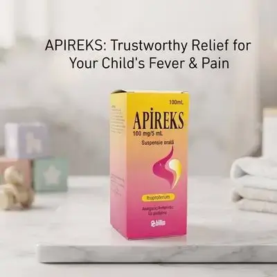 APIREKS (Ibuprofen 100mg/5ml) Pediatric Suspension 100ml