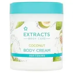 superdrug extract body care coconut body cream softening 475ml