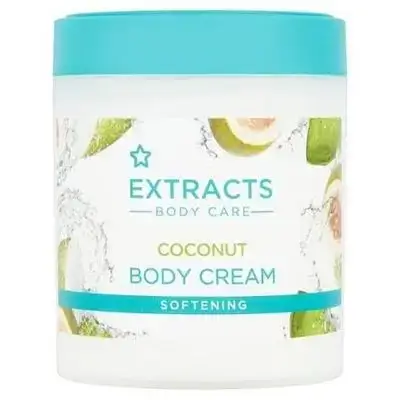 superdrug extract body care coconut body cream softening 475ml