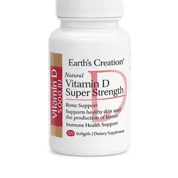 Earth Creation Natural Vitamin D 5000IU Super Strength