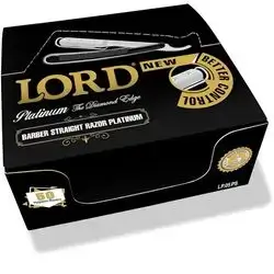 Lord Platinum Straight Disposable Razors 12 x 50-Pieces