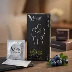 X-Core Condoms (Ultra-Thin - Blueberry Flavor)10 Pieces