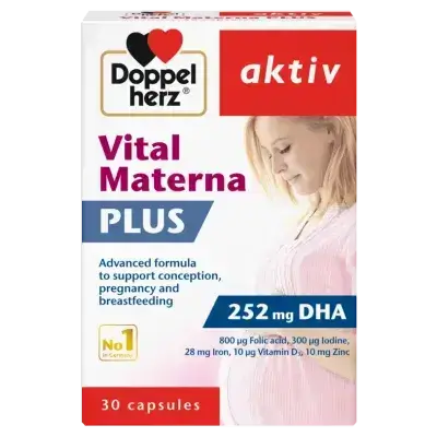 Doppel herz Vital Materna Plus 252 mg DHA - 30 Capsules