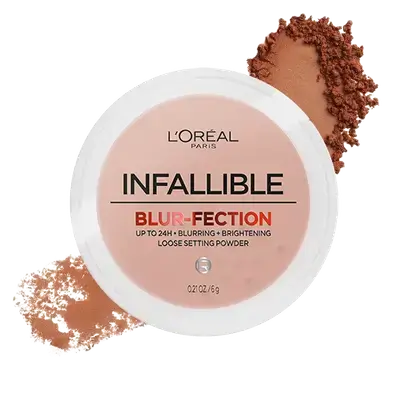INFALLIBLE BLur-Fection Longwear Loose Setting Powder 15 TRANSLUCENT MEDIUM DEEP 6g _ L'OREAL PARIS