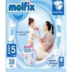 Molfix Junior Baby Diapers, Size 5, 30 Pieces