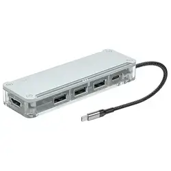 Havit Hb4020 Usb-A*3+Hdtv+Pd Usb-C To Hub 5Gbps,100W