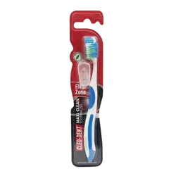 CELO-DENT Flex Zone Maxi Clean Toothbrush With Tongue Cleaner MEDIUM _ Optimal